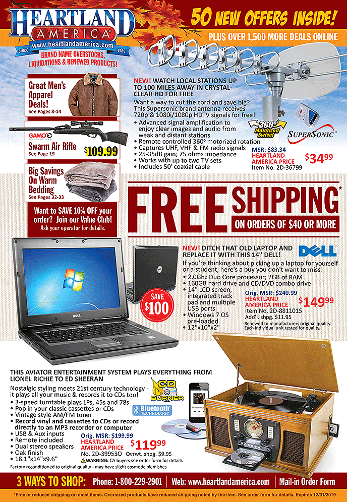 Heartland America Free Shipping on the Best Bargains, Closeouts and
