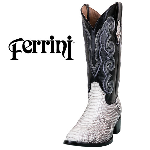Ferrini Python R-Toe Boots