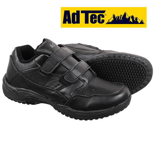 AdTec Black Slip-Resistant Shoes