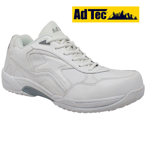 AdTec White Lace Slip-Resistant Shoes