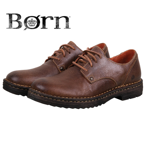 Born Men's Brown Samson Leather Lace-Up Shoes