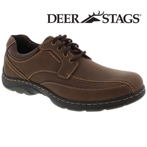 Deer Stags Men's Brown Wilton Lace-Up Shoes