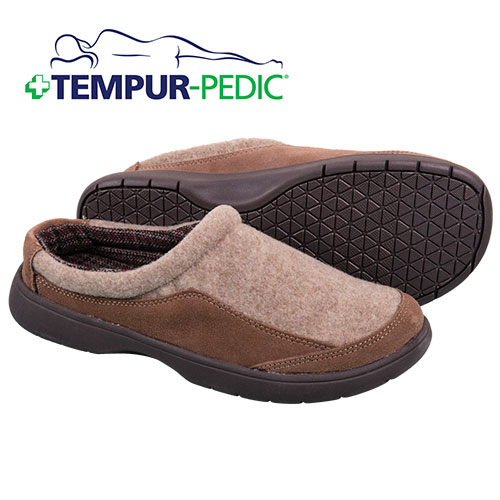 Tempur-Pedic Men's Tan Slippers