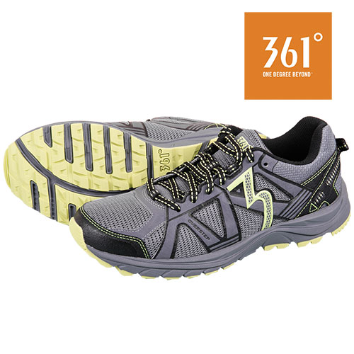 361 Degrees Men's Castlerock Green Trail Shoes