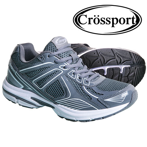 Crossport Men's Grey Athletic Shoes