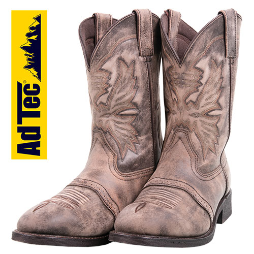 Adtec Men's Stonewashed Western Boots