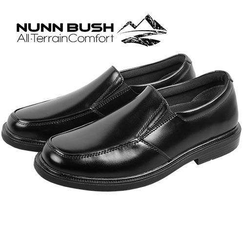 Nunn Bush Men's Black Tucker Slip-On Shoes