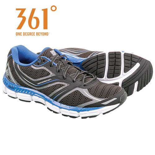 361 Degrees Men's Black Violation Running Shoes