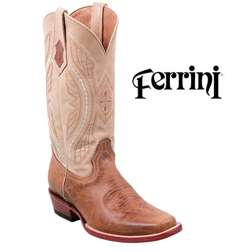 Ferrini Men's Two-Toned Kangaroo Western Boots