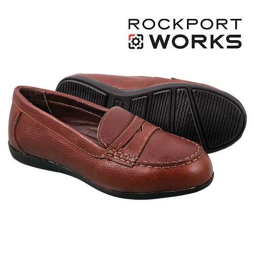 Rockport Works Women's Brown Penny Loafers