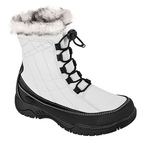 totes Women's White Waterproof Winter Boots