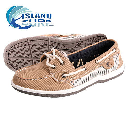 Island Surf Women's Parchment Sanibel Boat Shoes
