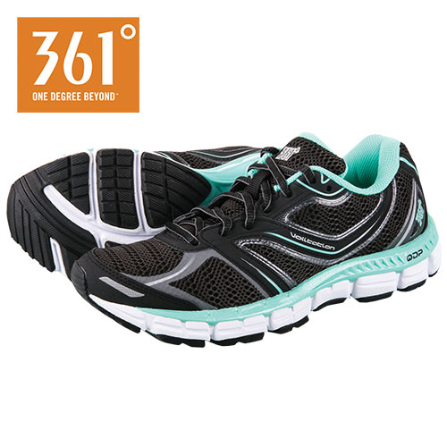 361 Degrees Women's Black Volitation Running Shoes