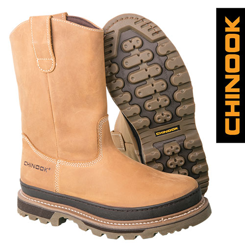 Chinook Rancher Men's Tan Wellington Boots