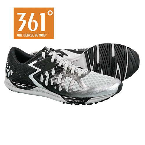 361 Degree Men's Black Chaser Running Shoes