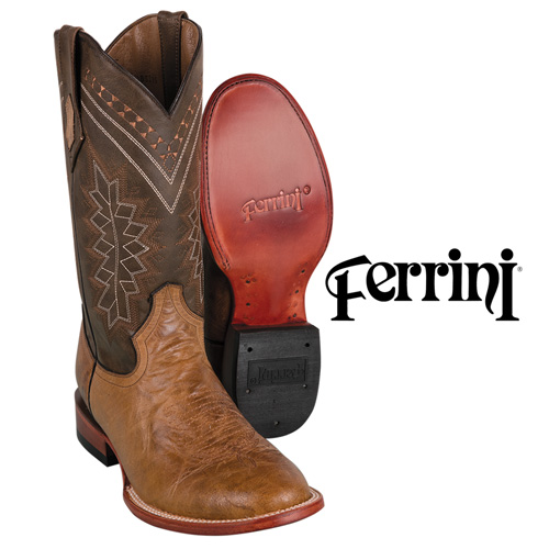 Ferrini Men's Antique Saddle Kangaroo Boots