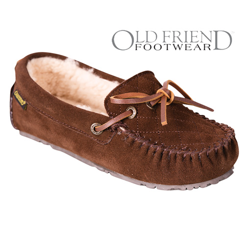 Old Friend Footwear Women's Chocolate Mo Slippers