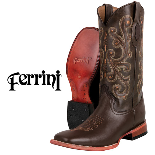 Ferrini Men's Chocolate French Calf Boots