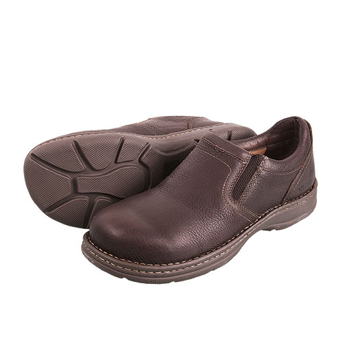 Carolina Opanka Men's Brown Aluminum Toe Slip-Ons
