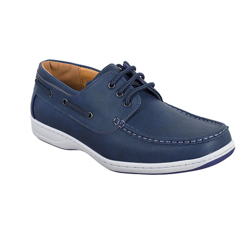 Abbot K Men's Navy Boat Shoes