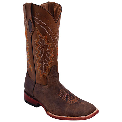 Men's Ferrini S-Toe Kangaroo Boot - Chocolate
