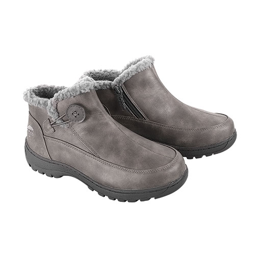 Totes Women's Andi Waterproof Ankle Boots - Grey
