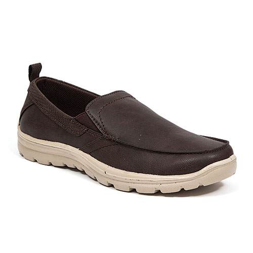 Deer Stags Men's Brown Casual Slip-Ons