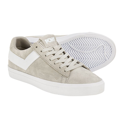 Pony Women's Grey & White Classic Sneakers