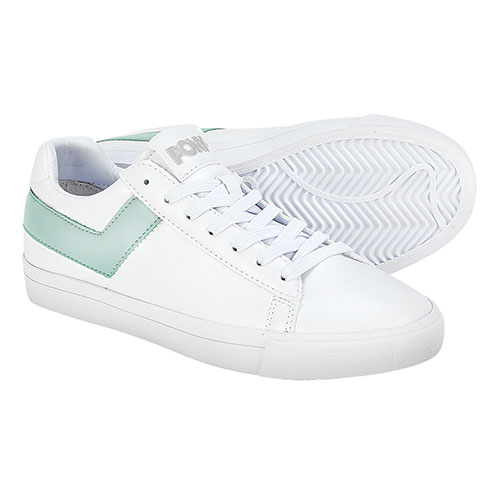 Pony Women's White & Mint Classic Sneakers