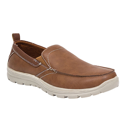 Deer Stags Men's Tan Casual Slip-Ons