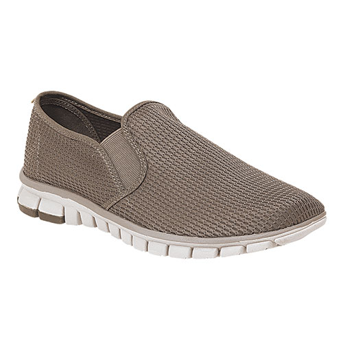 Deer Stags NoSoX Mesh Men's Taupe Slip-Ons