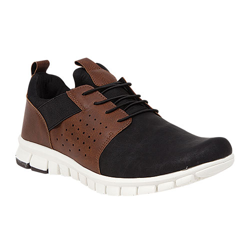 Deer Stags NoSoX Men's Black Hybrid Slip-Ons