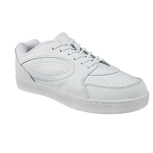 white lace up tennis shoes