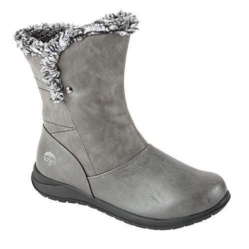 Totes Lara Women's Grey Waterproof Boots