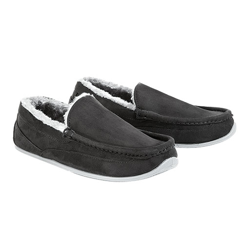 Deer Stags Black Spun Men's Slippers