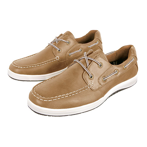 Island Surf Barbados Men's Tan Casual Boat Shoes