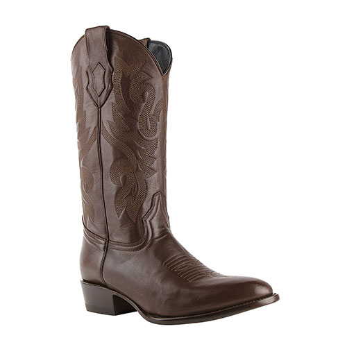 Ferrini Jackson Chocolate Round-Toe Cowhide Boots