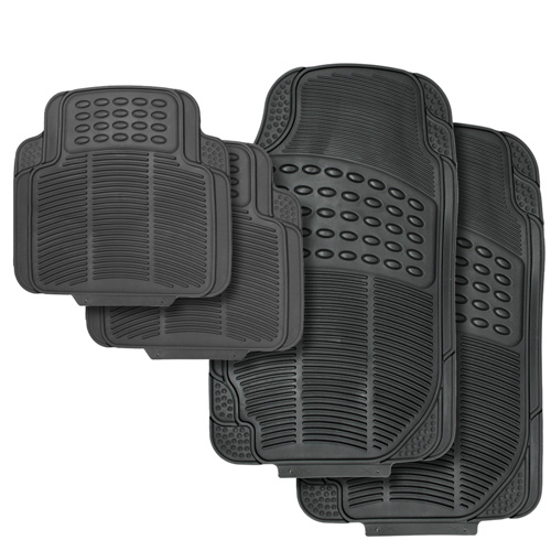 OxGord Black Vehicle Floor Mats - 4 Piece