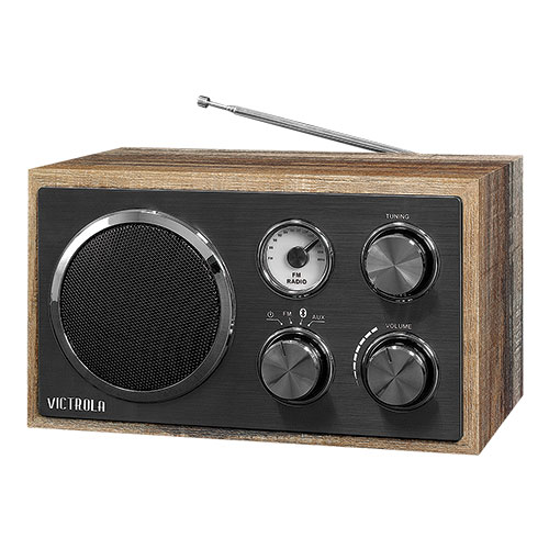 Victrola Wooden Desktop Radio with Bluetooth