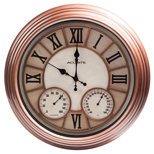 Indoor/Outdoor Clock Thermometor
