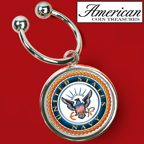 Navy JFK Key Ring