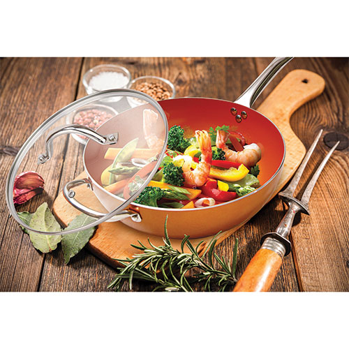 12 inch Ceramic Copper Wok