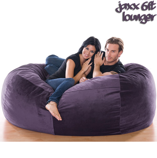 6FT VELVISH BEANBAG-AUBERN