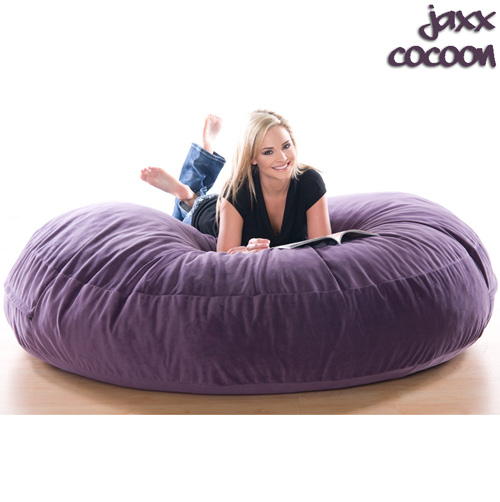 6X1 BEANBAG-VELVISH AUBERN