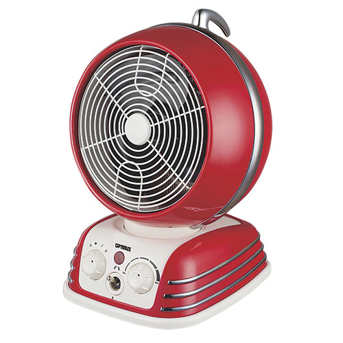 Optimus Retro Oscillating Heater Fan