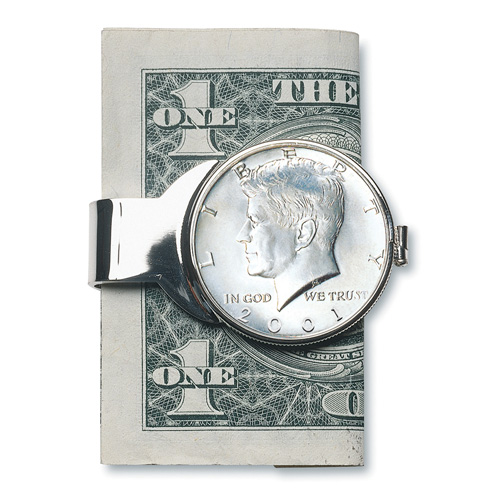 JFK Half Dollar Money Clip