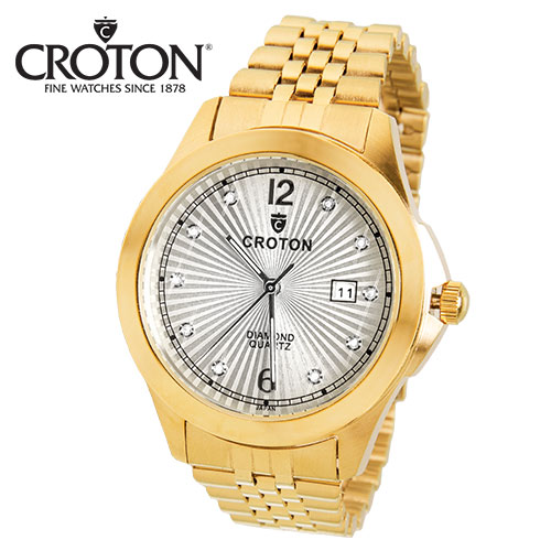 Croton Gold Diamond Watch