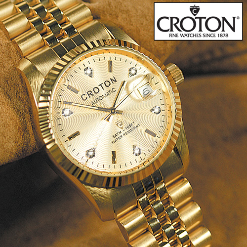Croton 6 Diamond Gold Watch