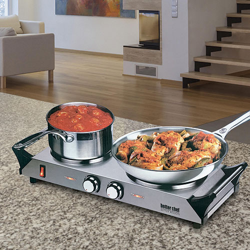 Better Chef Double Solid-Element Burner