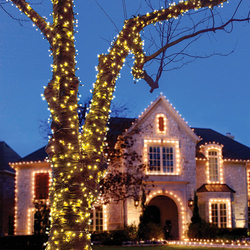 100-Bulb LED Solar String Lights - 2 Pack